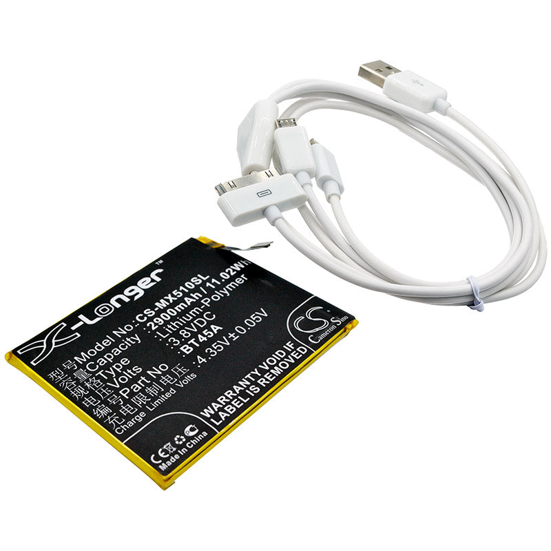 Meizu Pro 5/MX5 Pro/NIUX/M576 Series Cosmetic Mirror Replacement - High-Clarity Glass & BT45A Adhesive
