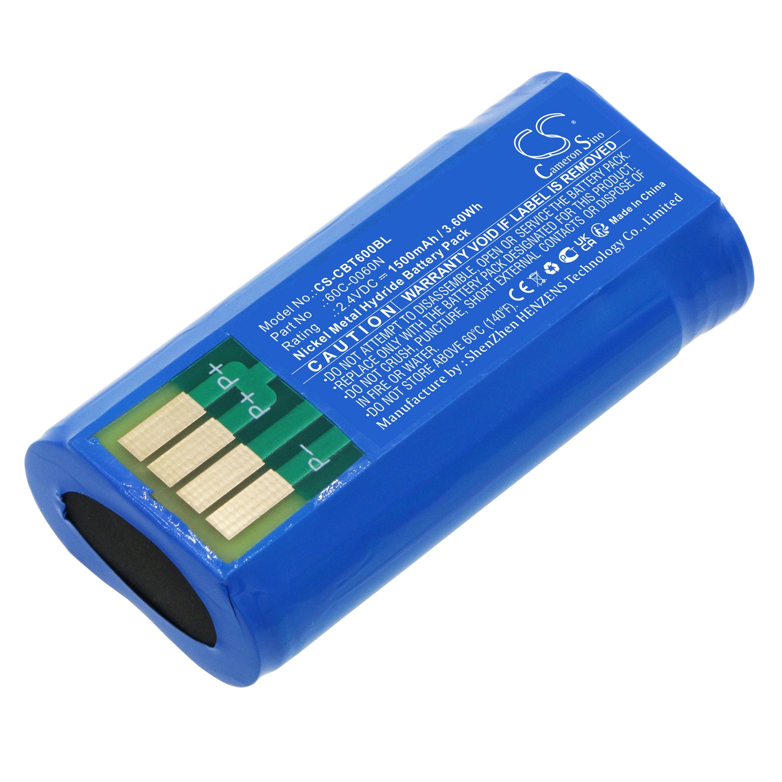 2.4V 1500mAh Ni-MH Replacement Battery Pack for Cattron Theimeg 70C0003KIT Crane Remote - High Capacity
