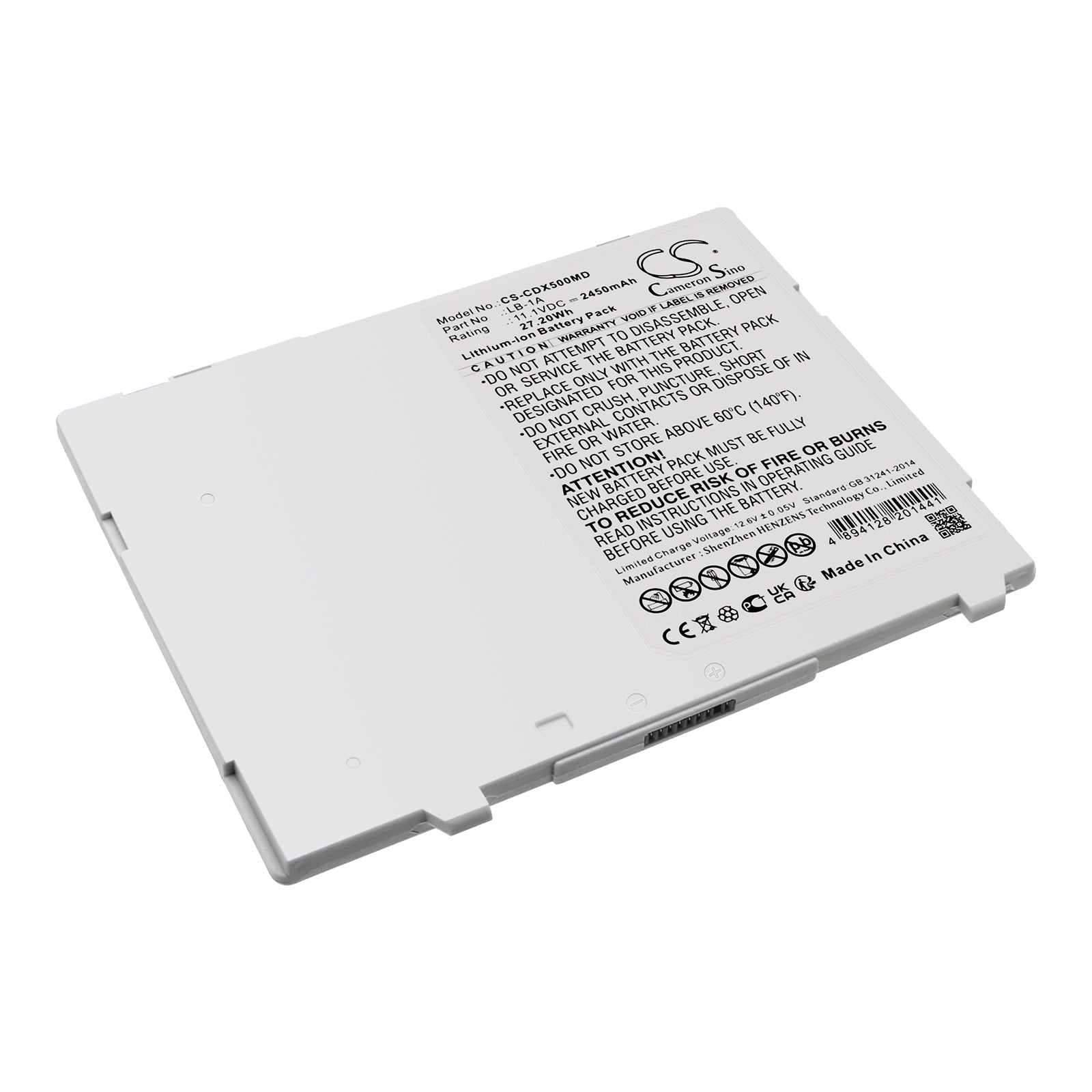 2450mAh Replacement Battery for Canon CXDI Wireless Digital Radiography Systems - 11.1V Li-ion
