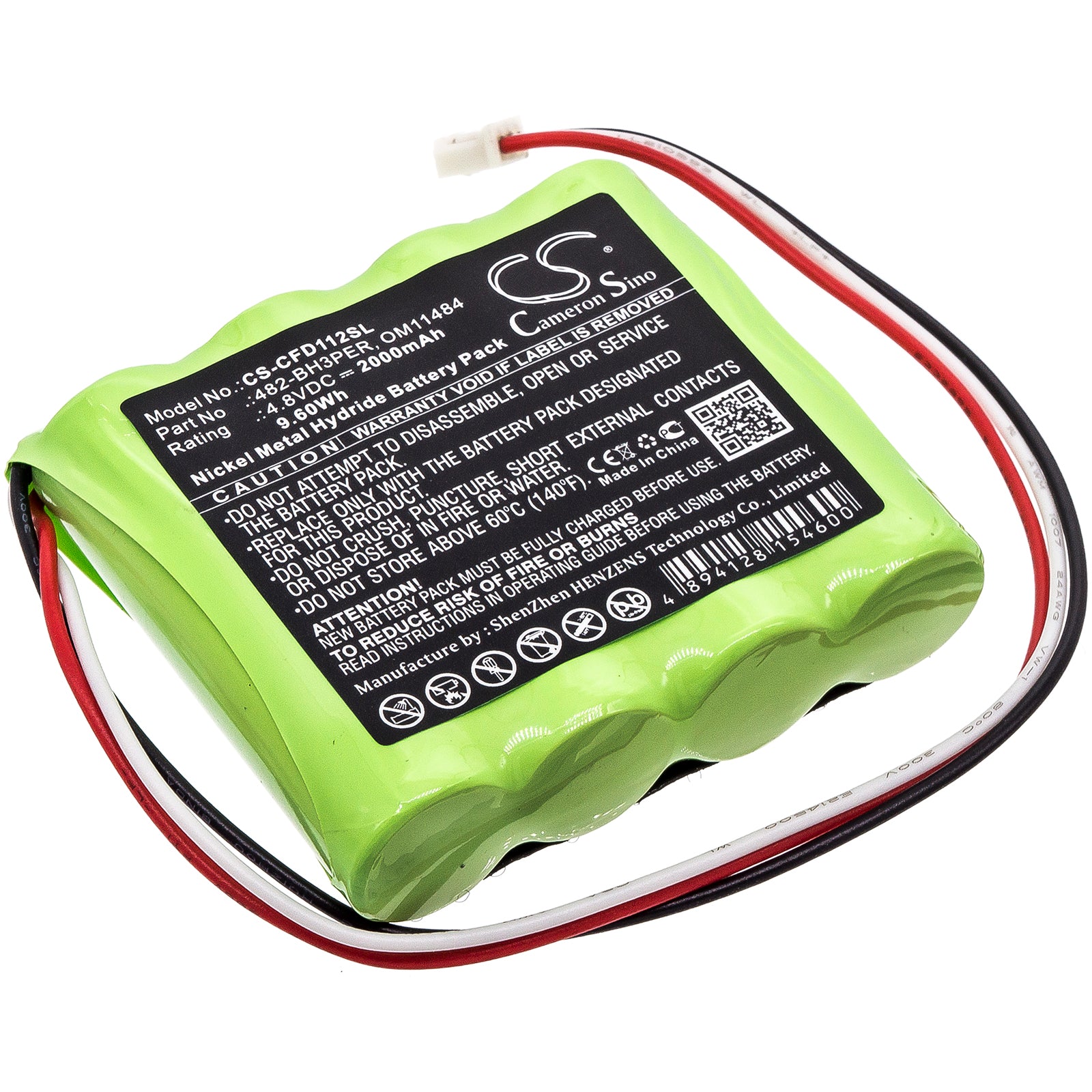 2000mAh Ni-MH 4.8V Replacement Battery for Chatillon DFE, DFS, DFX2 Series Force Gauges
