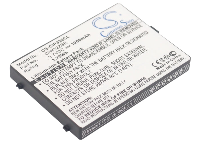 1000mAh Battery Replacement for Cisco Linksys WIP300, WIP320 Cordless Phones, 3.7V Li-ion

