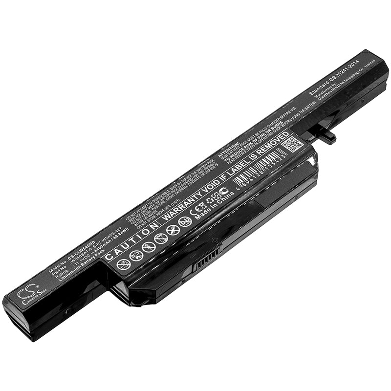 4400mAh Battery for Clevo/Hasee: Nexoc B509II, W550SU1, K680E Laptops - 11.1V Li-ion Replacement Battery

