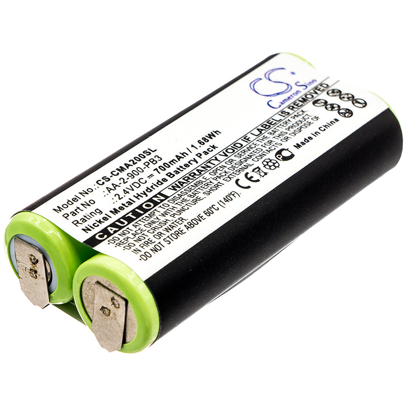 700mAh Ni-MH Replacement Battery for Clarisonic Mia 2 - 2.4V - Facial Cleansing Device Power
