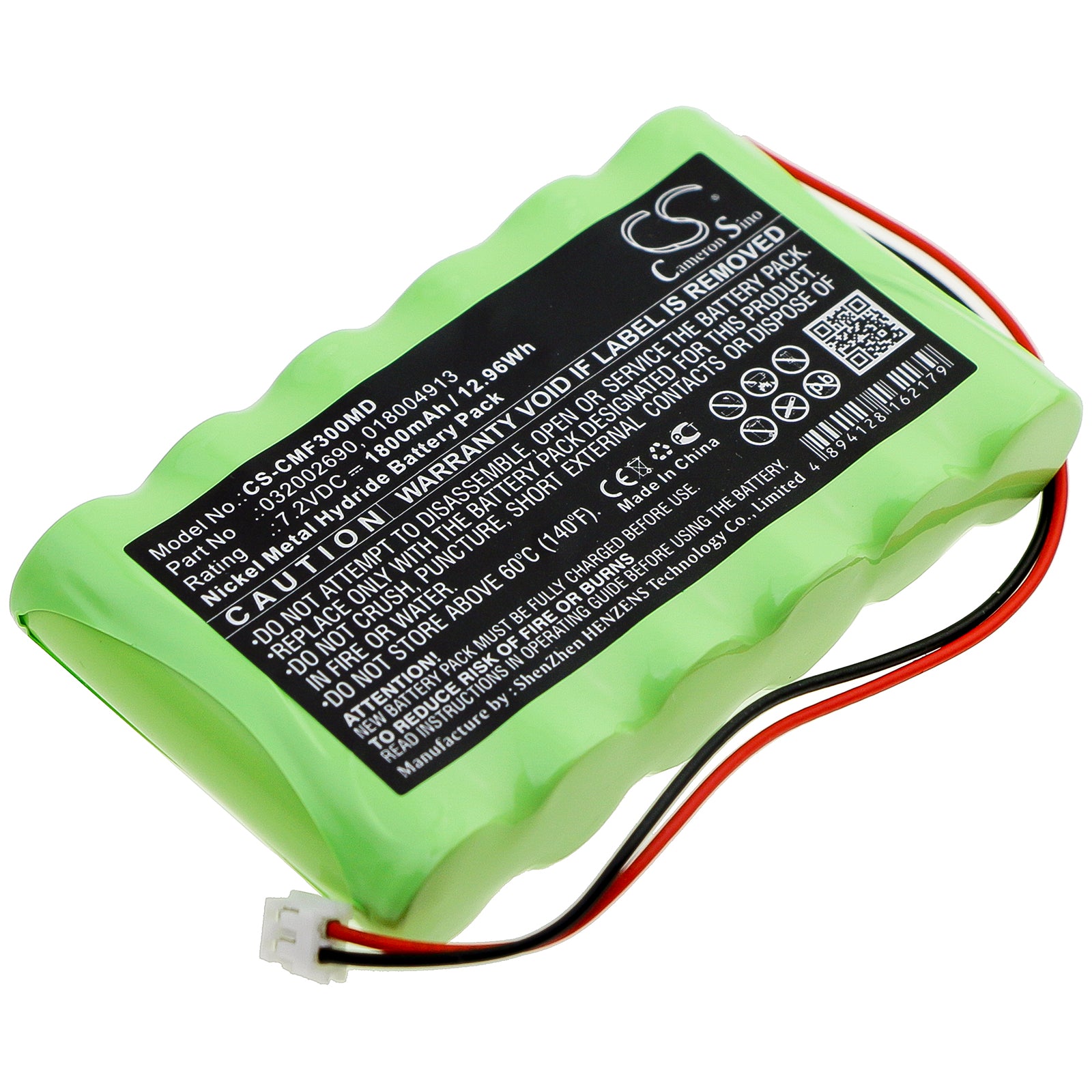 1800mAh Ni-MH 7.2V Replacement Battery Pack for Compex Micro, Theta Stim, Sport & Fitness Series Muscle Stimulators
