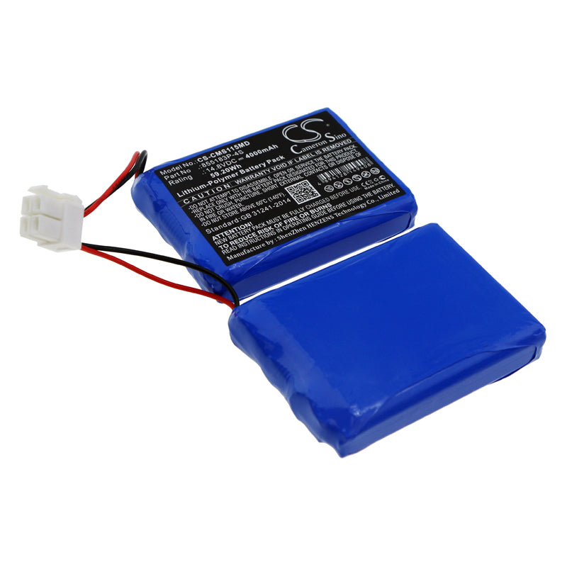 4000mAh Li-Polymer Battery for CONTEC ECG-1200/1200G ECG Machine - 14.8V 59.2Wh Replacement
