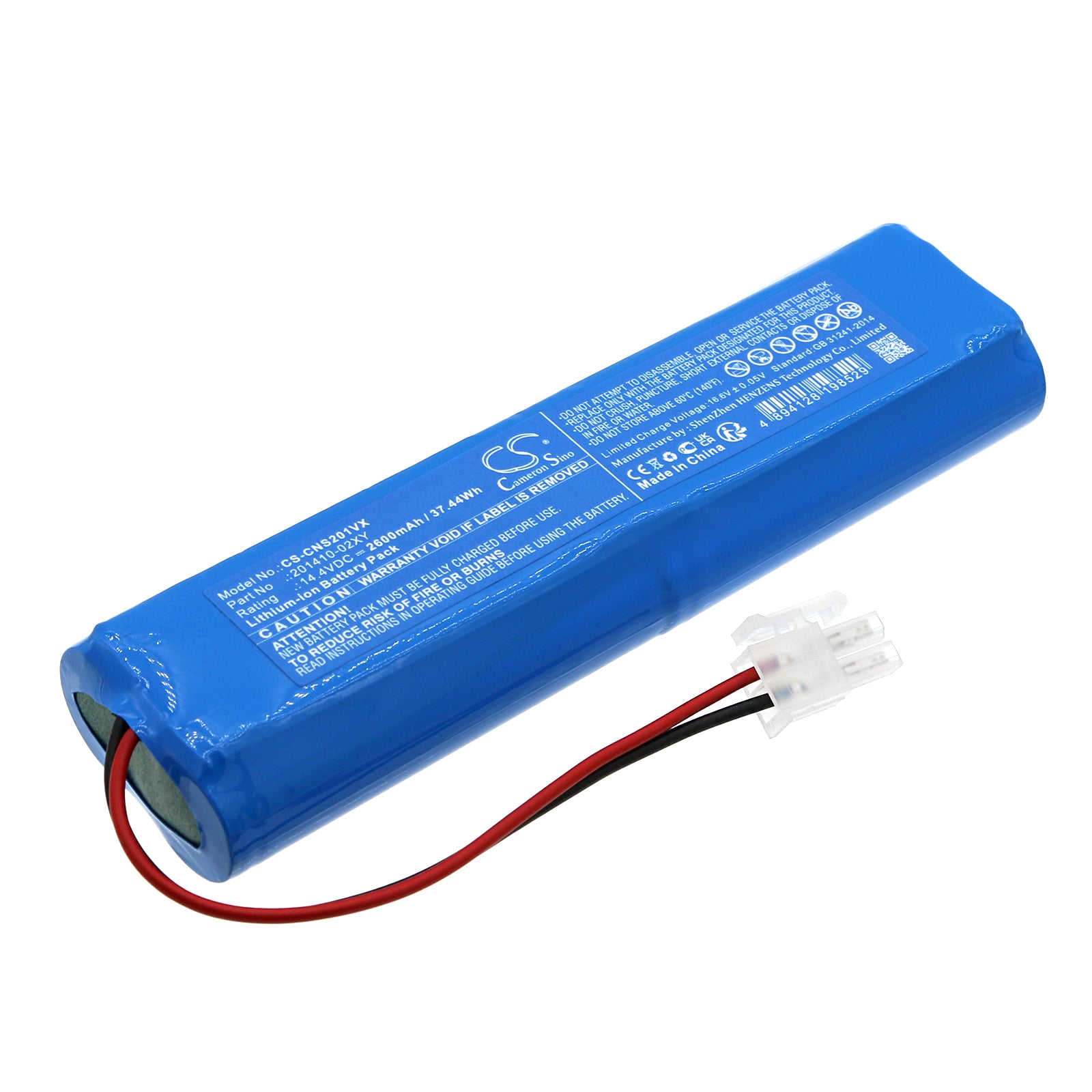 CECOTEC Conga Pro Vacuum Battery Replacement, 14.4V 2600mAh Li-ion, 37.44Wh - High Capacity
