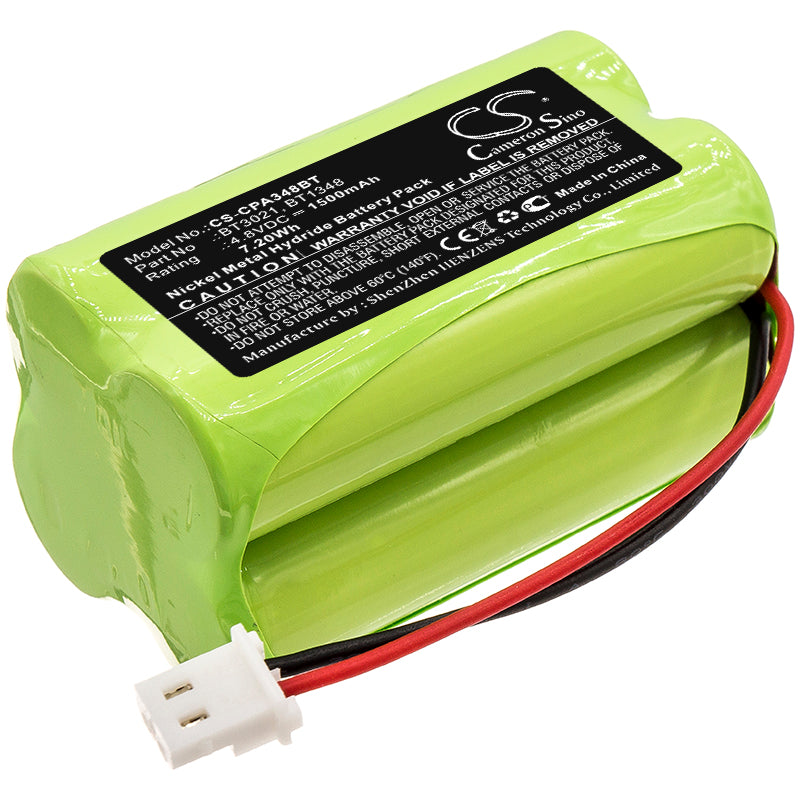 Secuself Control Panel Alarm System Replacement Battery - 4.8V 1500mAh Ni-MH 7.2Wh
