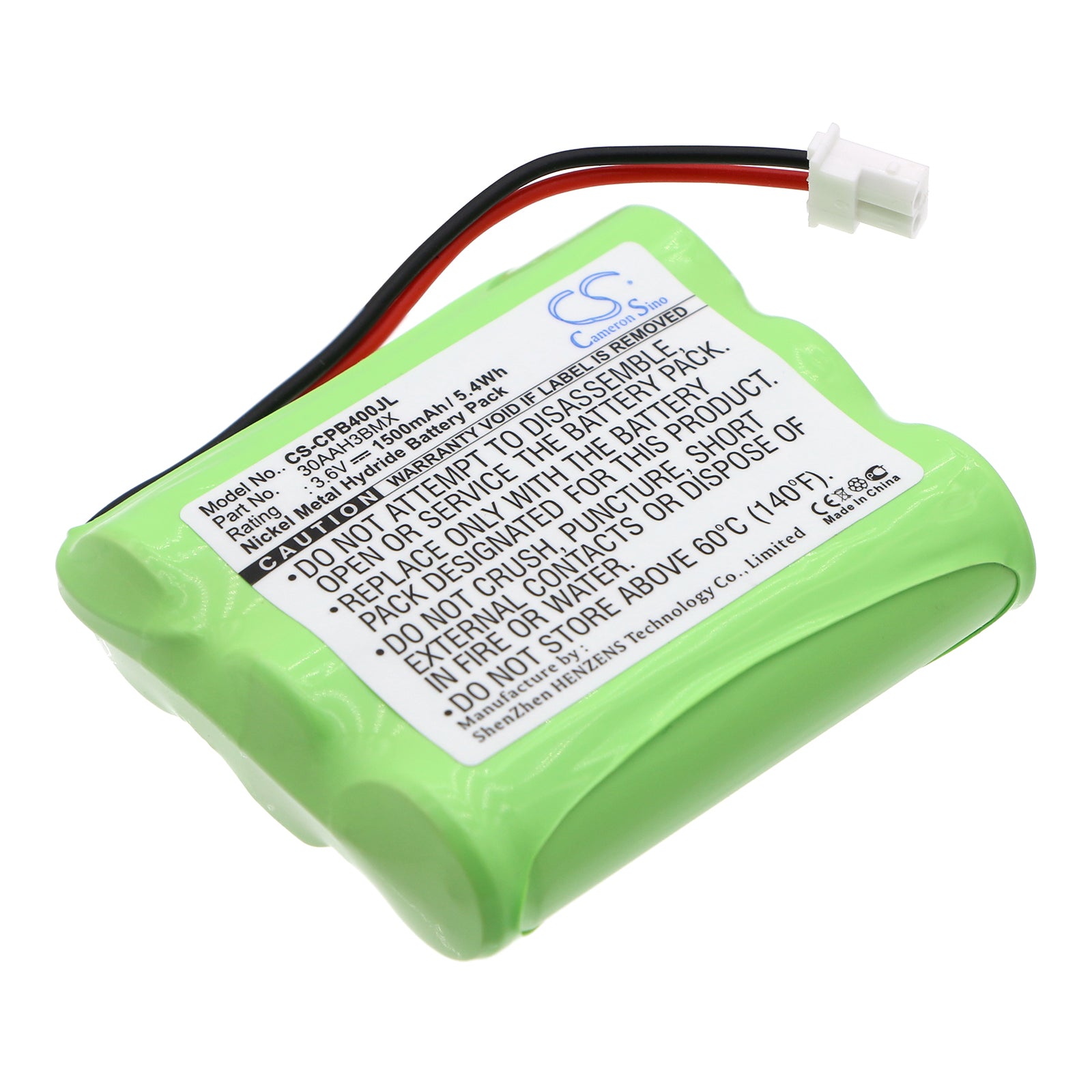 3.6V 1500mAh Ni-MH Cordless Phone Battery - Aastra DS-900, Panasonic KX-TD7895, Southwestern Bell FF-915 Replacement
