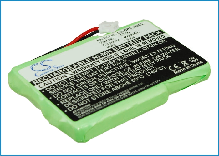 3.6V 400mAh Ni-MH Replacement Battery for Sagem DECT Phones & Telecom T-Fax CM301/CM310 - Exact Fit, 48x33x6mm
