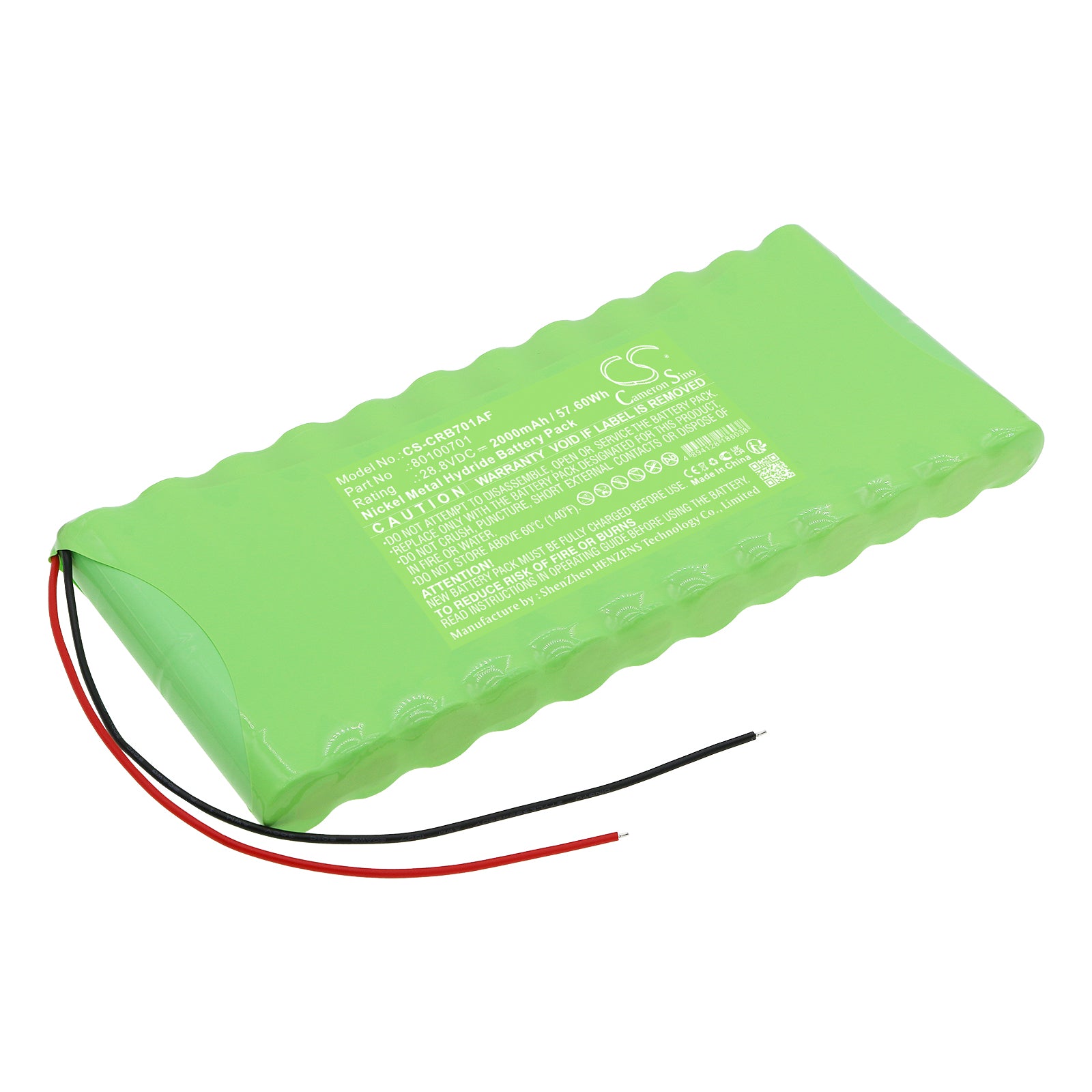 2000mAh 28.8V Ni-MH Battery Pack for Carrousel RDB Automatic Doors - 201x87.5x17.5mm Replacement 
