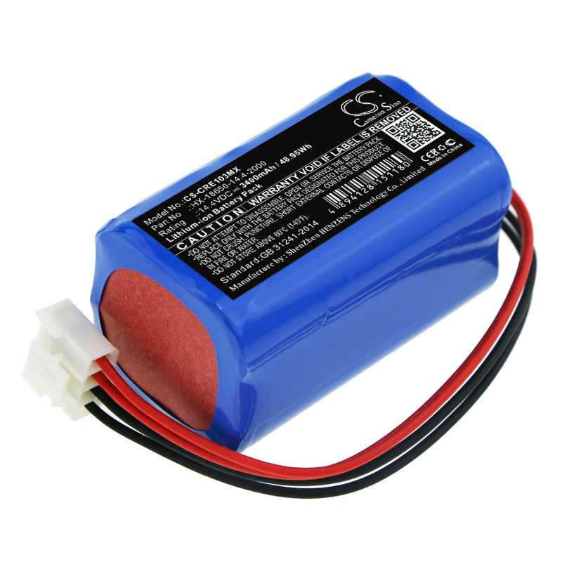 14.4V 3400mAh Li-ion Battery for Carewell ECG-1103 & ECG-1106 ECG Machines - Medical Grade Replacement 
