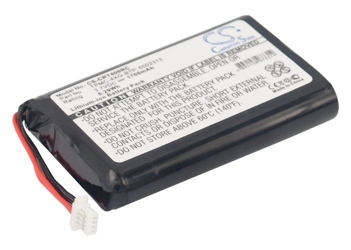 1700mAh Replacement Battery for Crestron TPMC-4XG Touchpanel Remote - 3.7V Li-ion 6.29Wh
