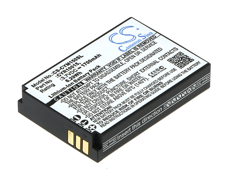 1700mAh 3.7V Li-ion Replacement Battery for Cyrus CM15, Myphone Hammer, Evolveo StrongPhone WIFI - 52x36x10mm
