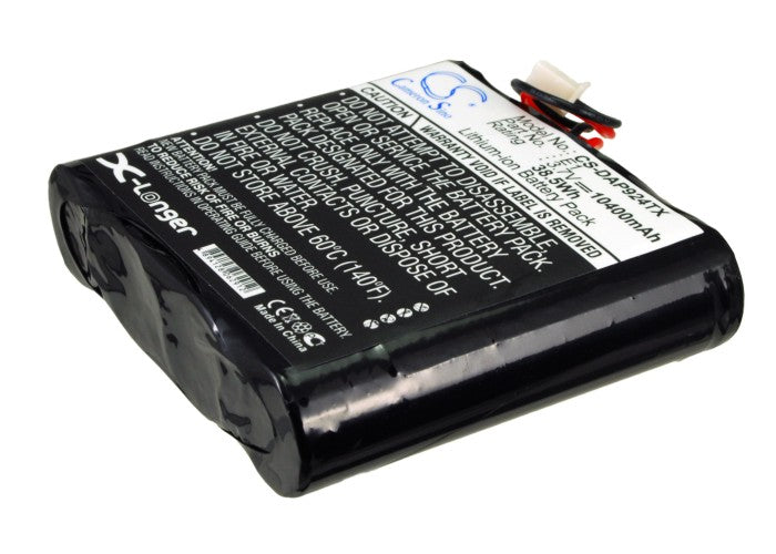 10400mAh Replacement Battery for Pure Evoke Radios - E-1S, Flow, Mio, Sensia - DAB Digital Radio, 3.7V Li-ion
