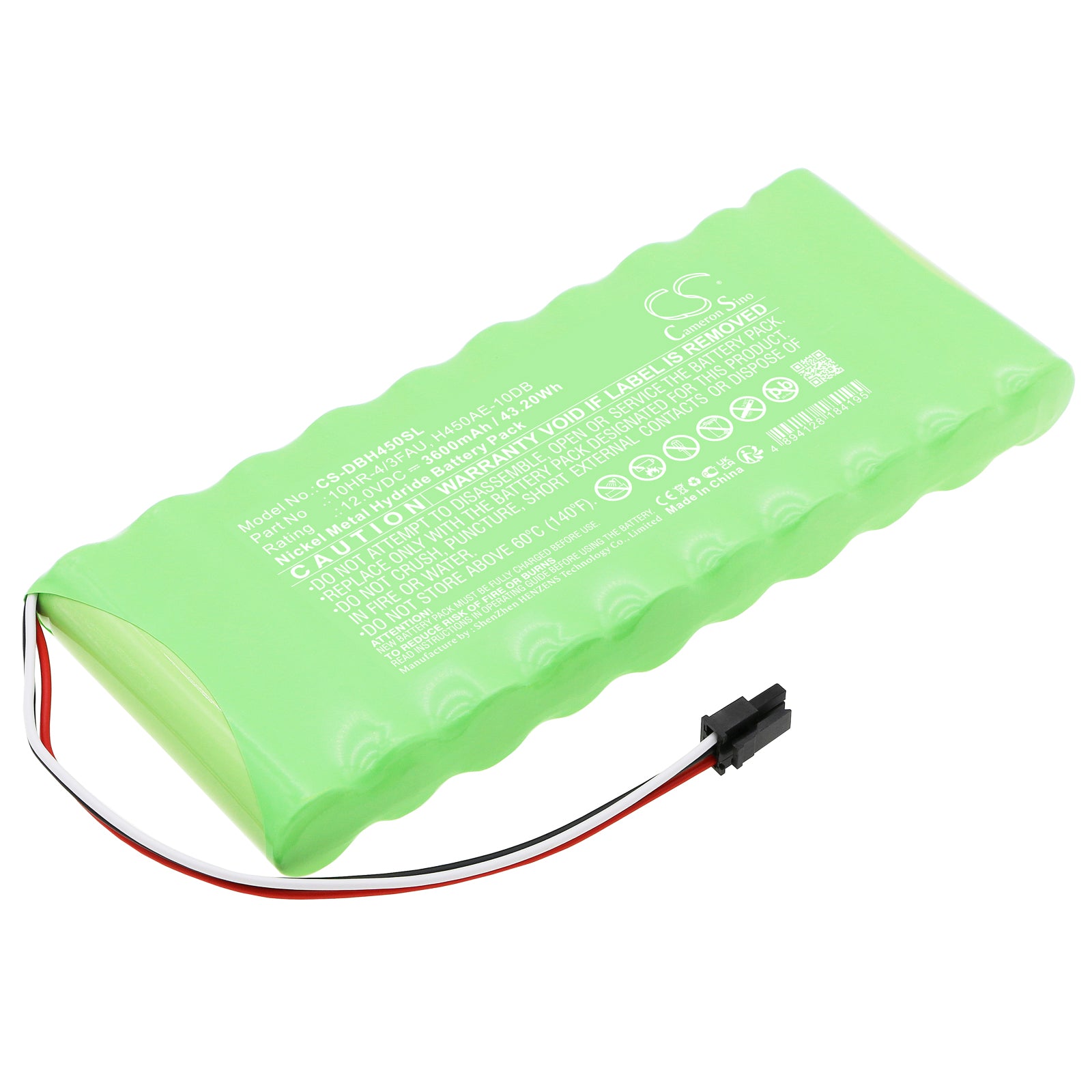 12V 3600mAh Ni-MH Battery for Diebold AccuVote-TSX Voting Machines (HHR-380AB27F10), Replacement Power Pack
