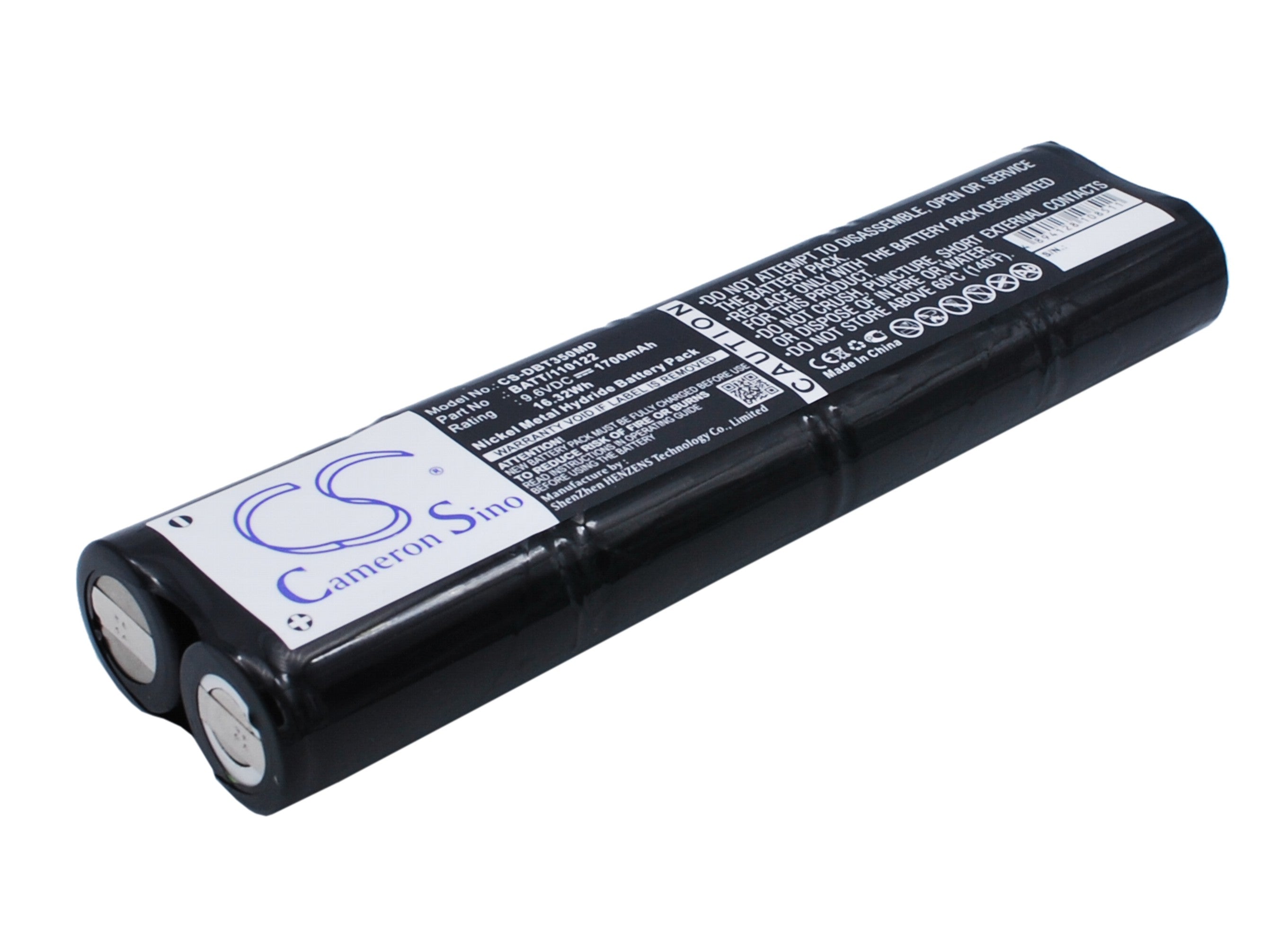 1700mAh 9.6V Ni-MH Replacement Battery for Bioset 3500 & Dego Cardiomed 3 ECG Machines - Medical Grade Power Pack
