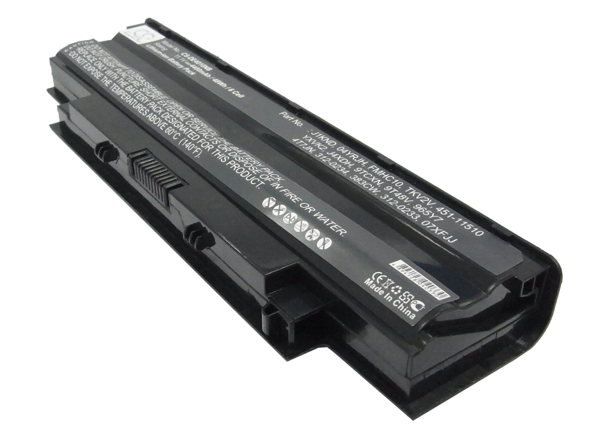 Dell Inspiron & Vostro Laptop Battery - 4400mAh 11.1V Li-ion - Replacement for 13R 14R 15R 17R N3010 N4010 N5010 N7010 Series
