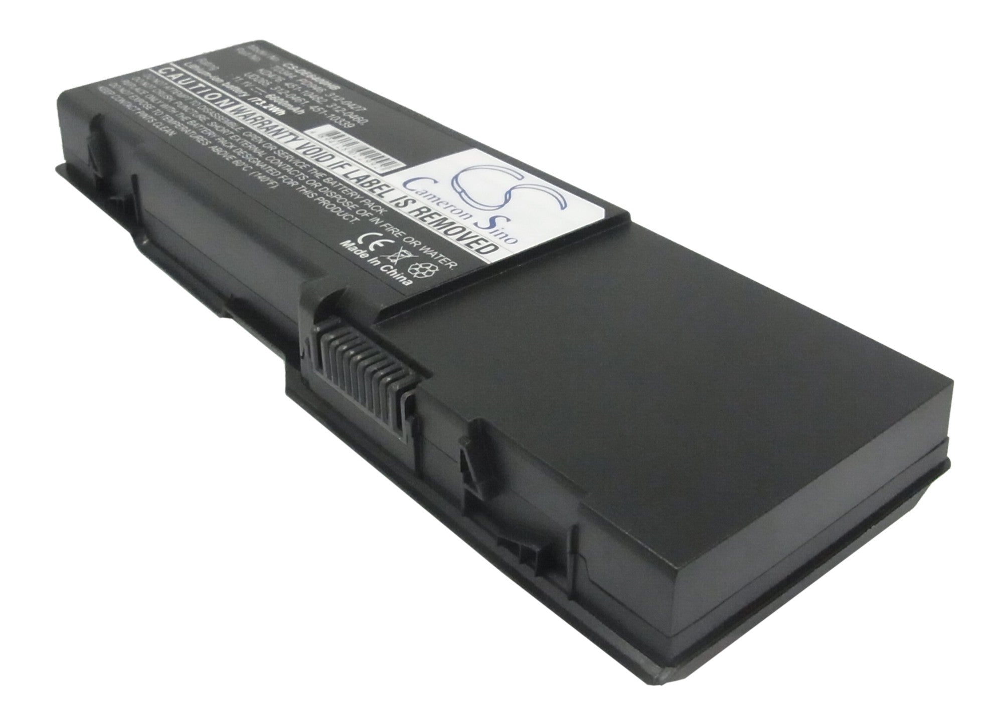 6600mAh Extended Laptop Battery for DELL Latitude/Inspiron/Vostro - 11.1V Li-ion - Replaces KD476, 312-0599
