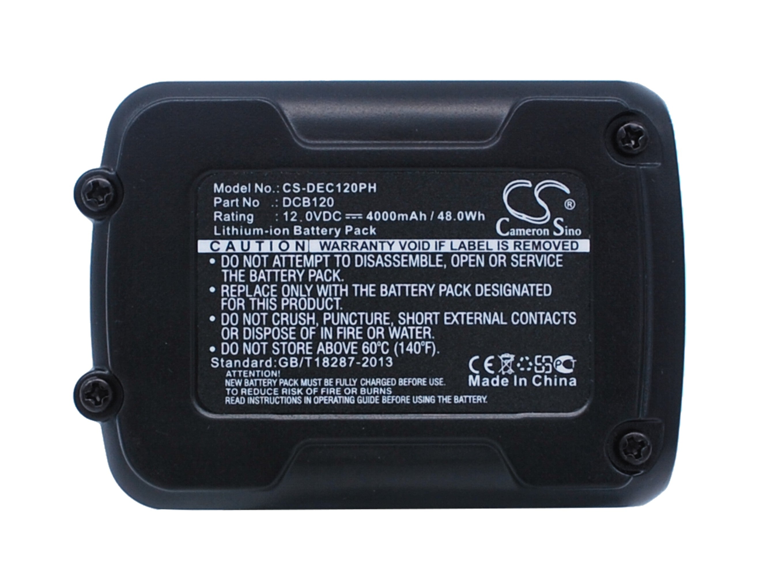 4.0Ah 12V MAX Li-ion Replacement Battery for DeWalt Cordless Drills & Impact Drivers: DCD710, DCF815, DCK210S2
