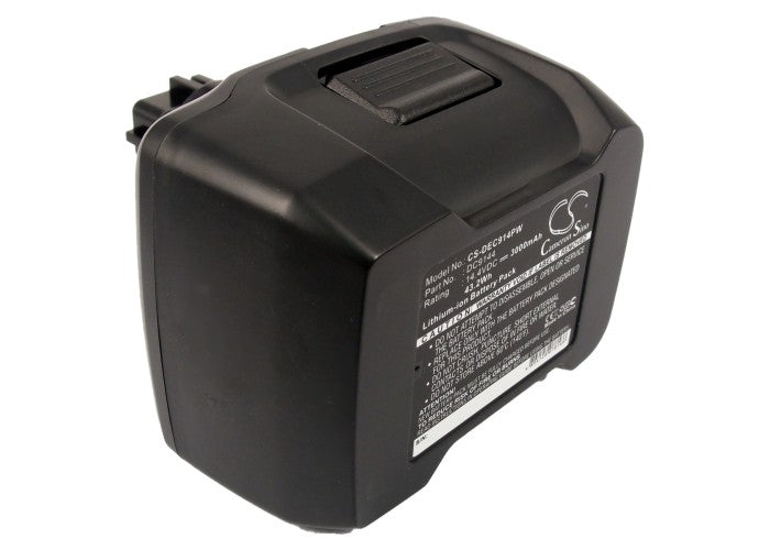 14.4V 3000mAh Li-ion Replacement Battery for DeWalt DC730, DC936, DC985, DW991 Power Tools - DC9144
