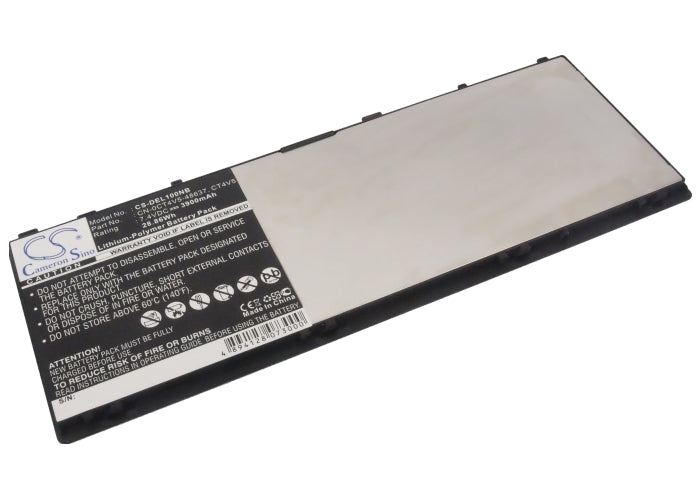DELL Latitude 10 ST2 Tablet Battery: 3900mAh, 7.4V Li-Polymer Replacement (1VH6G, 28.86Wh)
