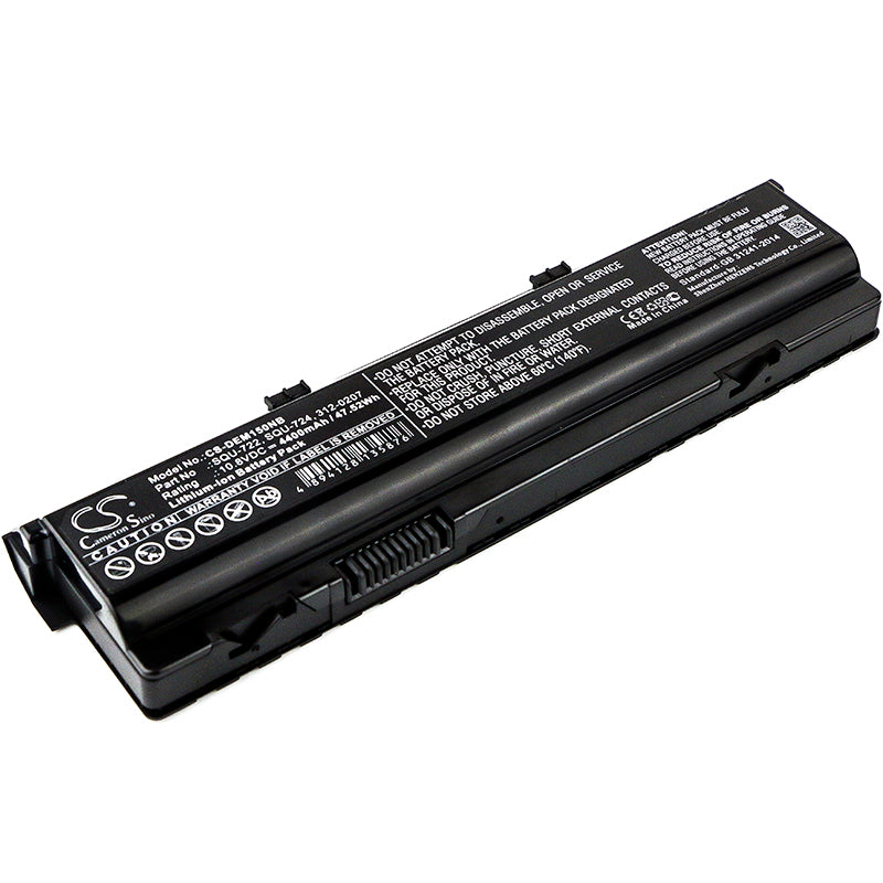 4400mAh Battery for Dell Alienware M15X P08G - SQU-722 SQU-724 312-0207 - 10.8V Laptop Replacement Battery
