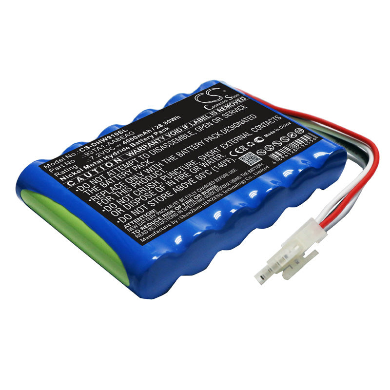 7.2V 4000mAh Ni-MH Replacement Battery for Endress+Hauser Prosonic Flow 91W-93W Series - Equipment Survey Test - 93TA1-AABEAG
