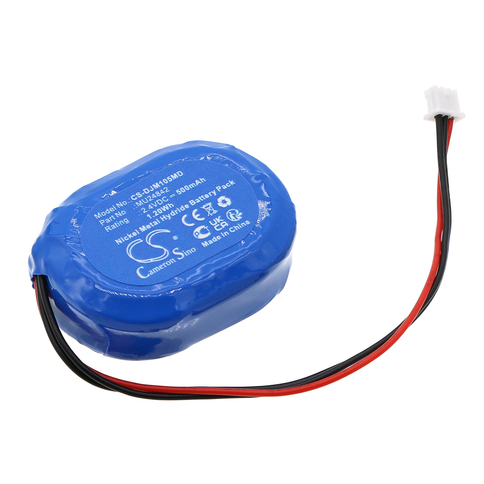 2.4V 500mAh Ni-MH Replacement Battery for Air-Shields Vickers JM105 & Drager JM-105 Jaundice Meters 
