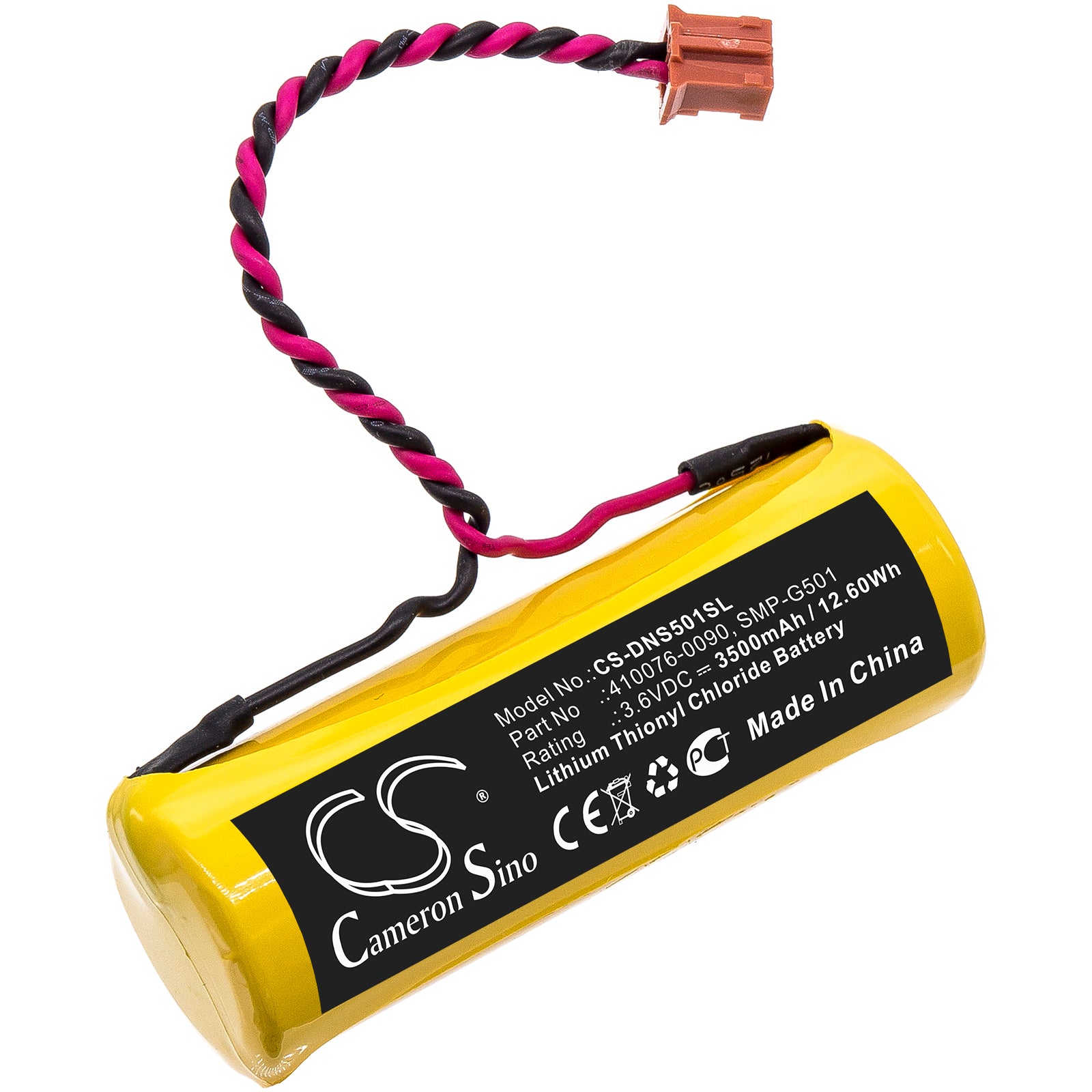 3.6V 3500mAh Li-SOCl2 Battery - Denso SMP-G501, 410076-0090, LS17500-DST Replacement - Metering, Tracking, Security Applications
