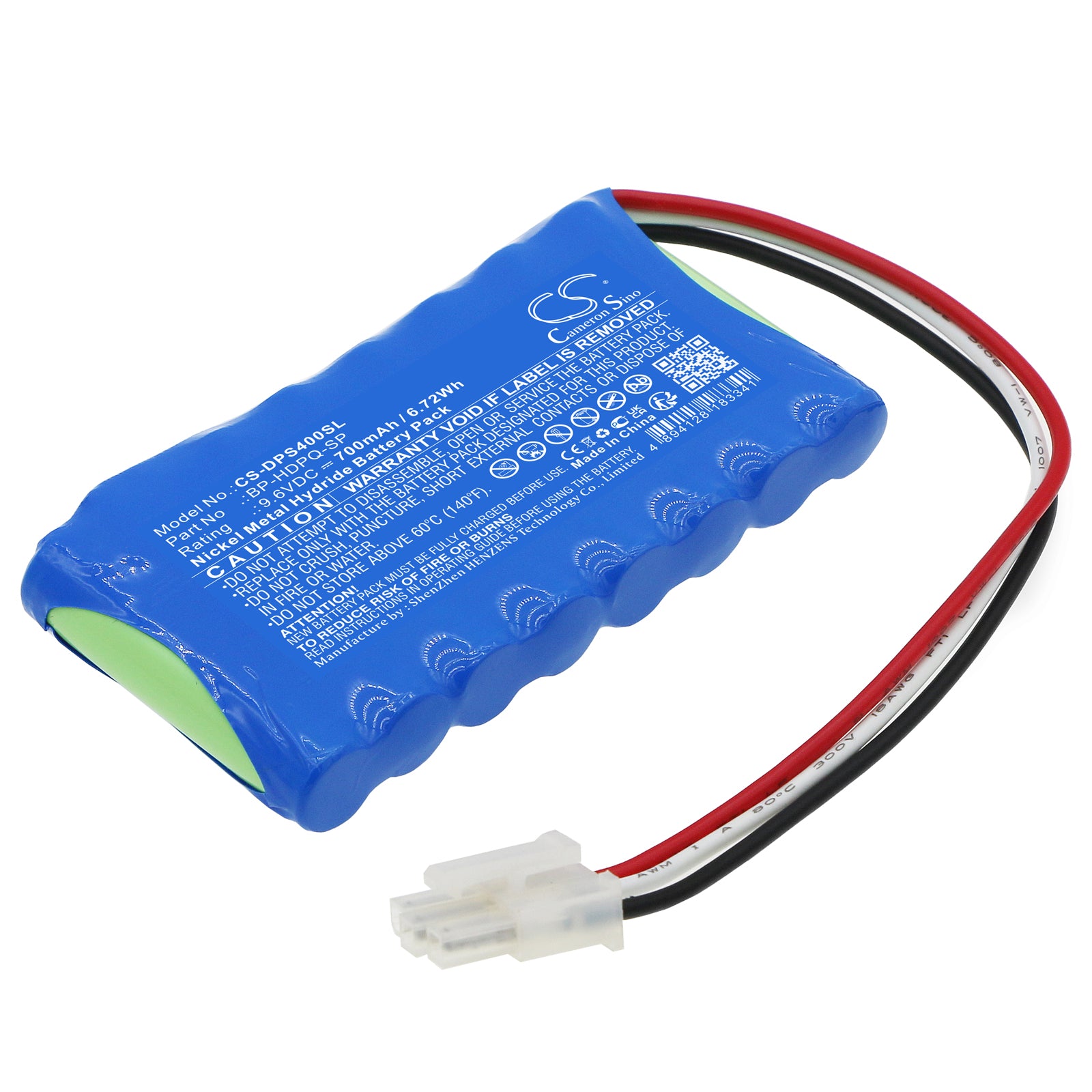9.6V 700mAh Ni-MH Replacement Battery for Dranetz HDPQ-SP-Xplorer Power Quality Analyzers & Survey Equipment

