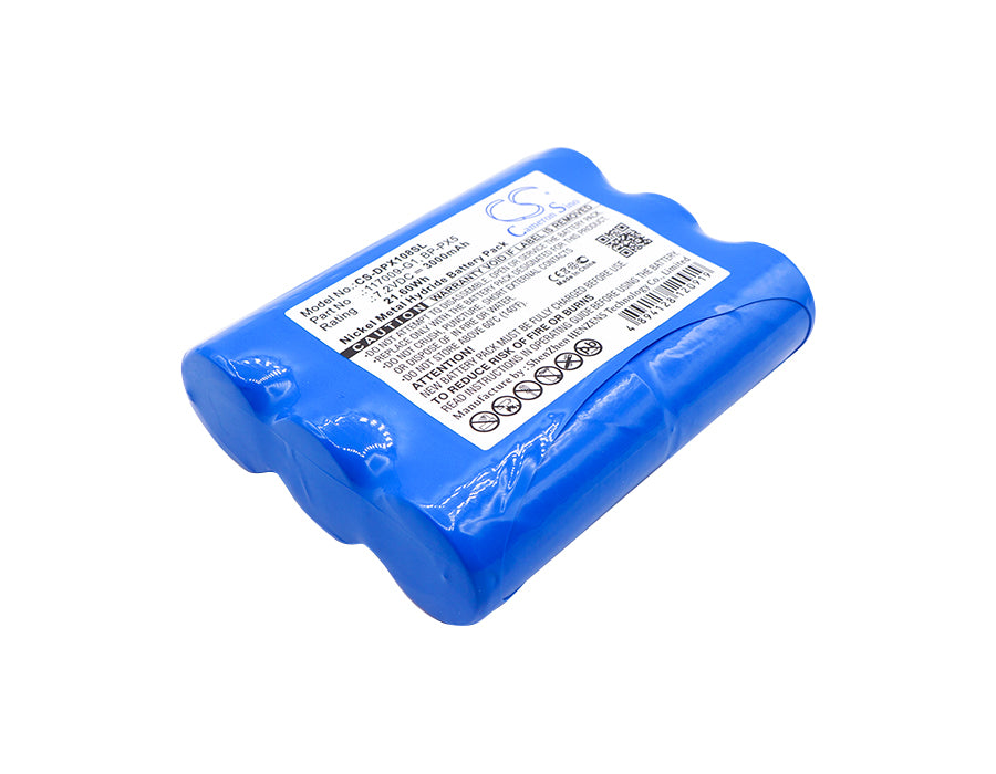7.2V 3000mAh Ni-MH Replacement Battery Pack for Dranetz Power Analyzers - DBPX108, DBPG106, DBPV500

