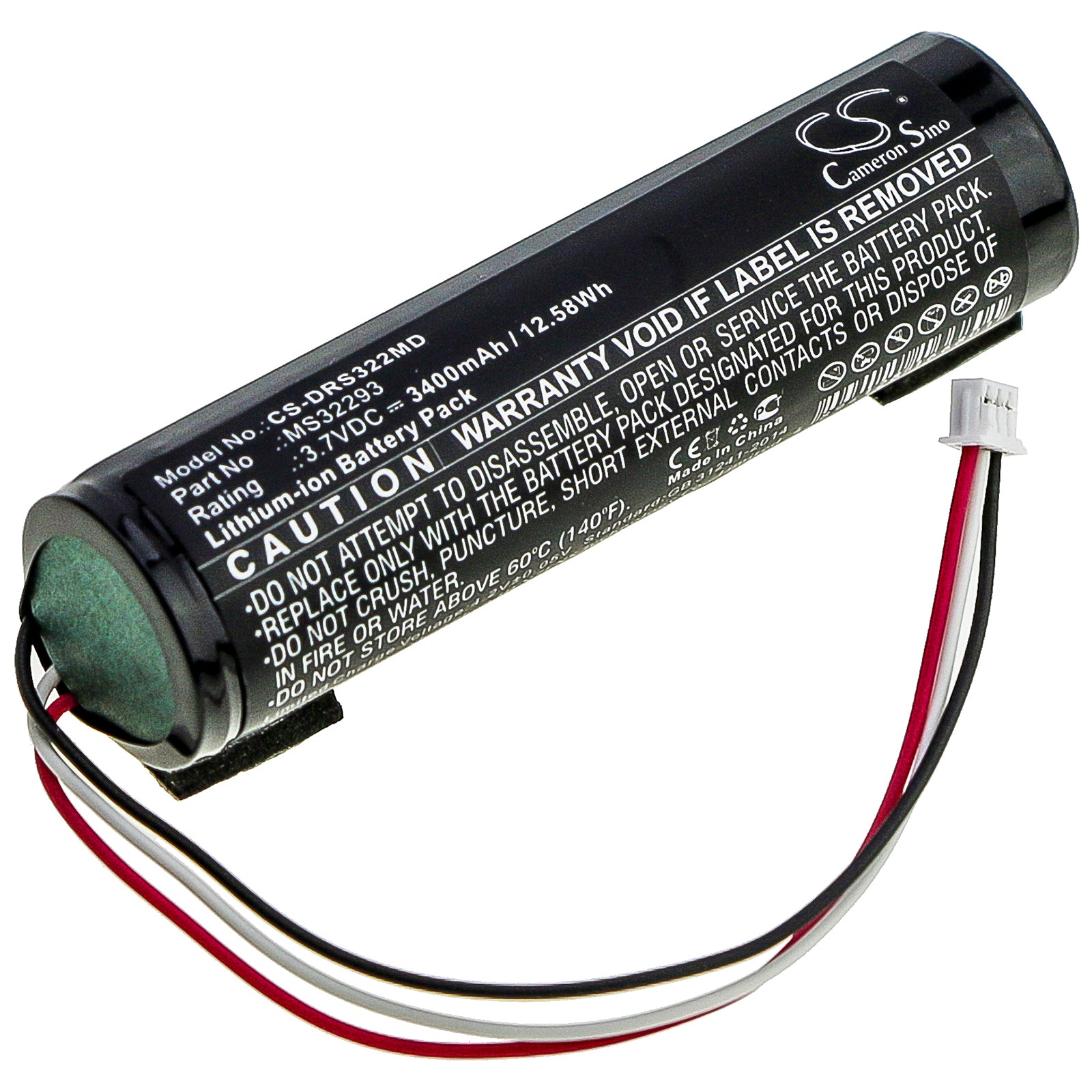 Drager TOFscan Neuromuscular Transmission Monitor Battery, 3.7V 3400mAh Li-ion Replacement, Medical Grade
