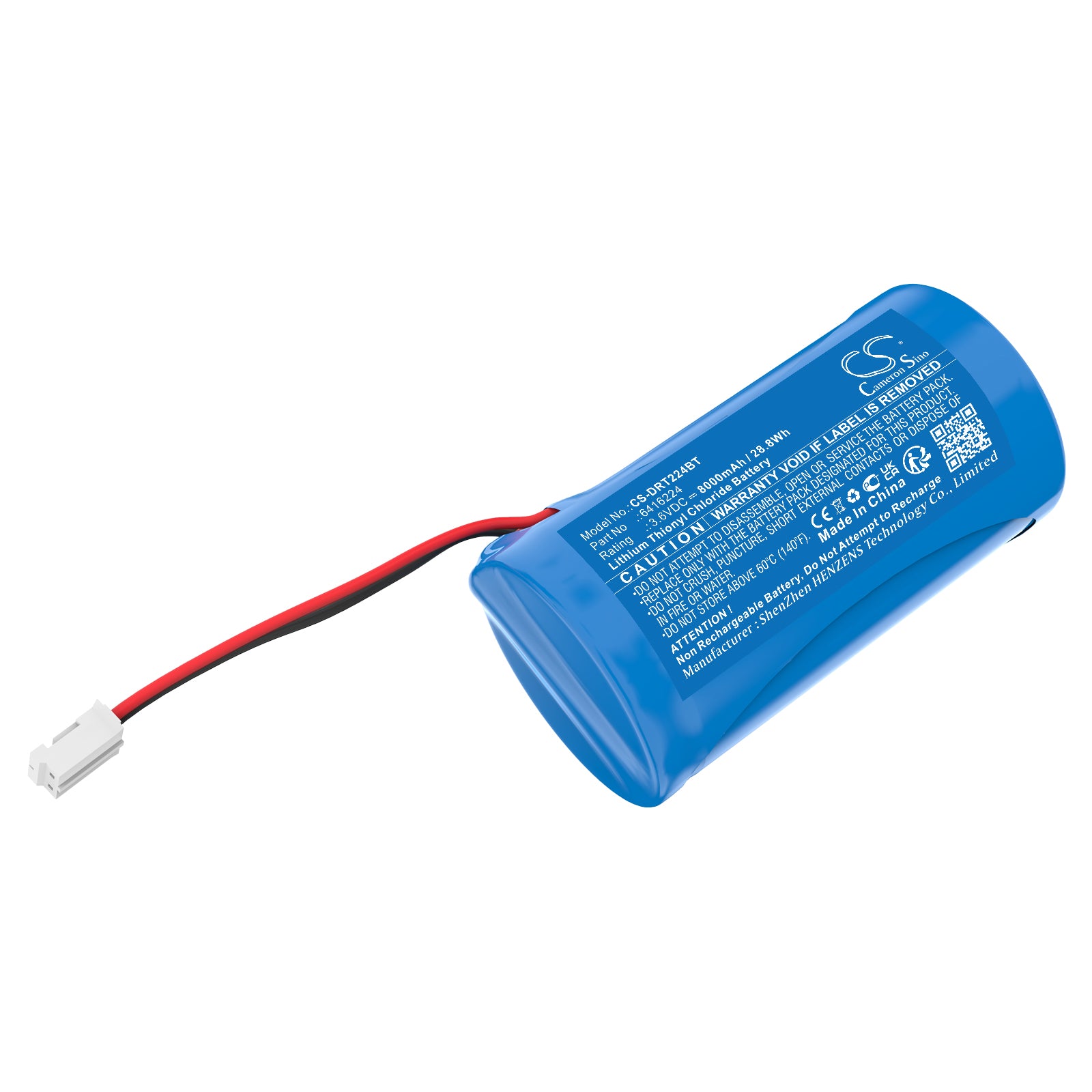 Delta Dore Bi-lentille Video Alarm Replacement Battery, 3.6V 8000mAh, High-Capacity, TYXAL+ DMBV Compatible - 6416224
