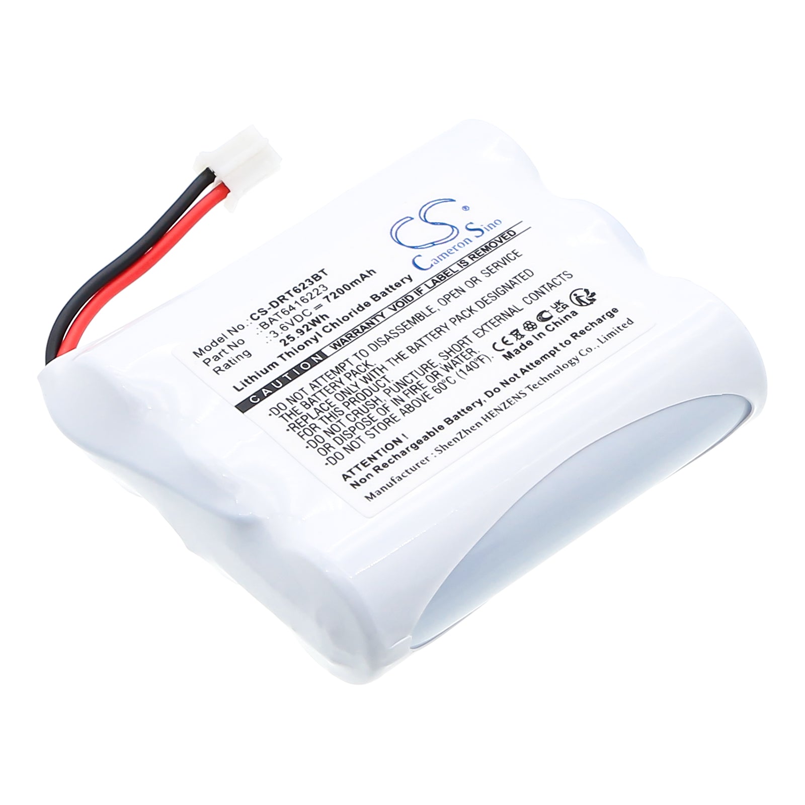 Delta Dore Tyxal+ Alarm System Replacement Battery: 3.6V 7200mAh Li-SOCI2 - BP CLT 8000, BAT6416223
