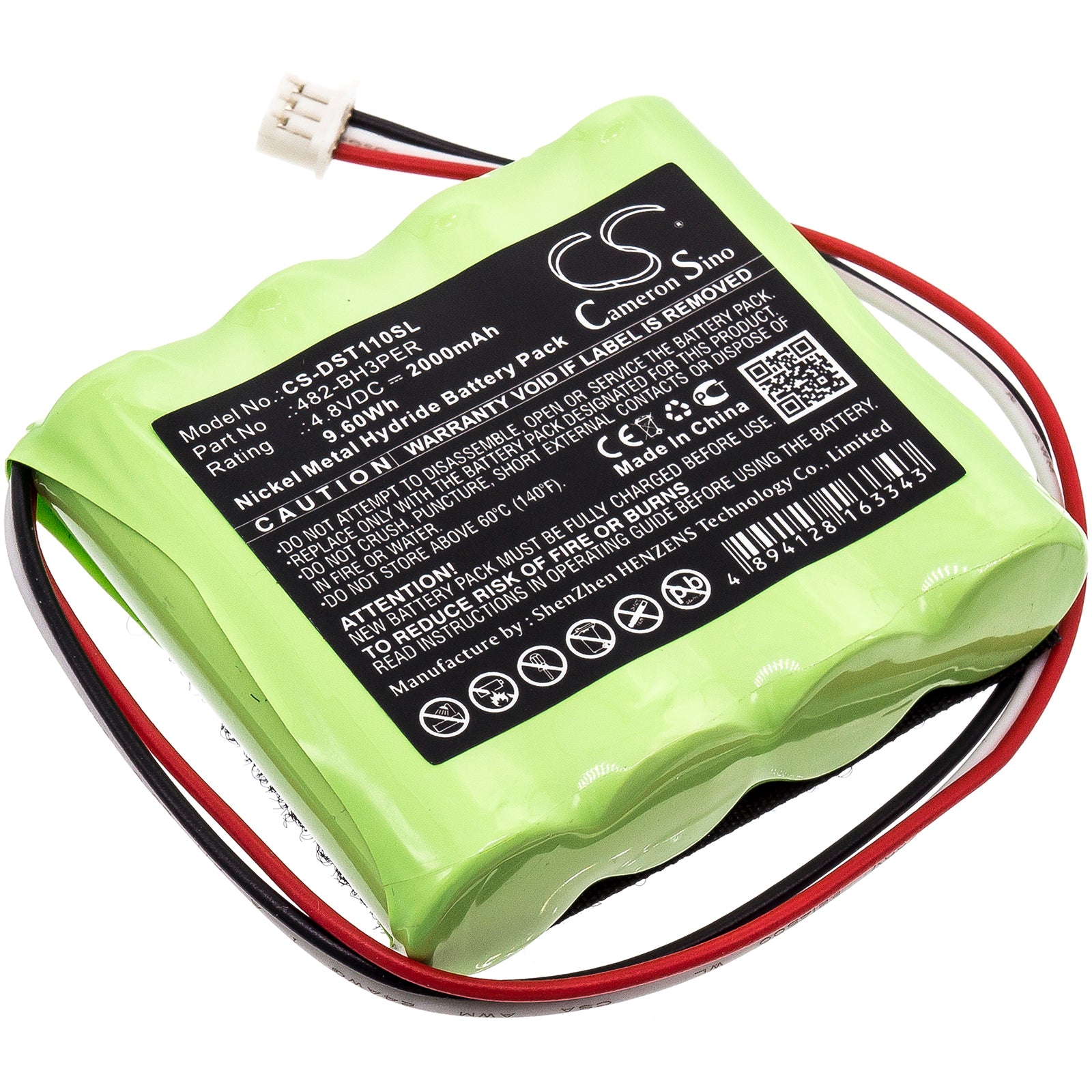 2000mAh Replacement Battery for Imada DST-11 Digital Force Gauge - 4.8V Ni-MH Power - Test & Surveying Equipment
