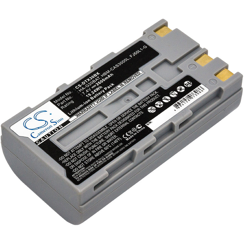 2600mAh Battery for Casio DT-X30 Barcode Scanner & Hioki LR8511 Data Logger - 7.4V Li-ion Replacement
