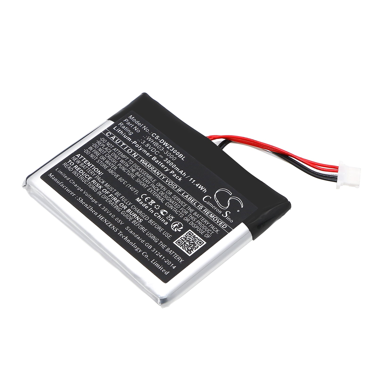 Dejavoo Q3 & WIZARPOS Q3 Payment Terminal Battery - 3.8V 3000mAh Li-Polymer Replacement - Model WHB03-3000
