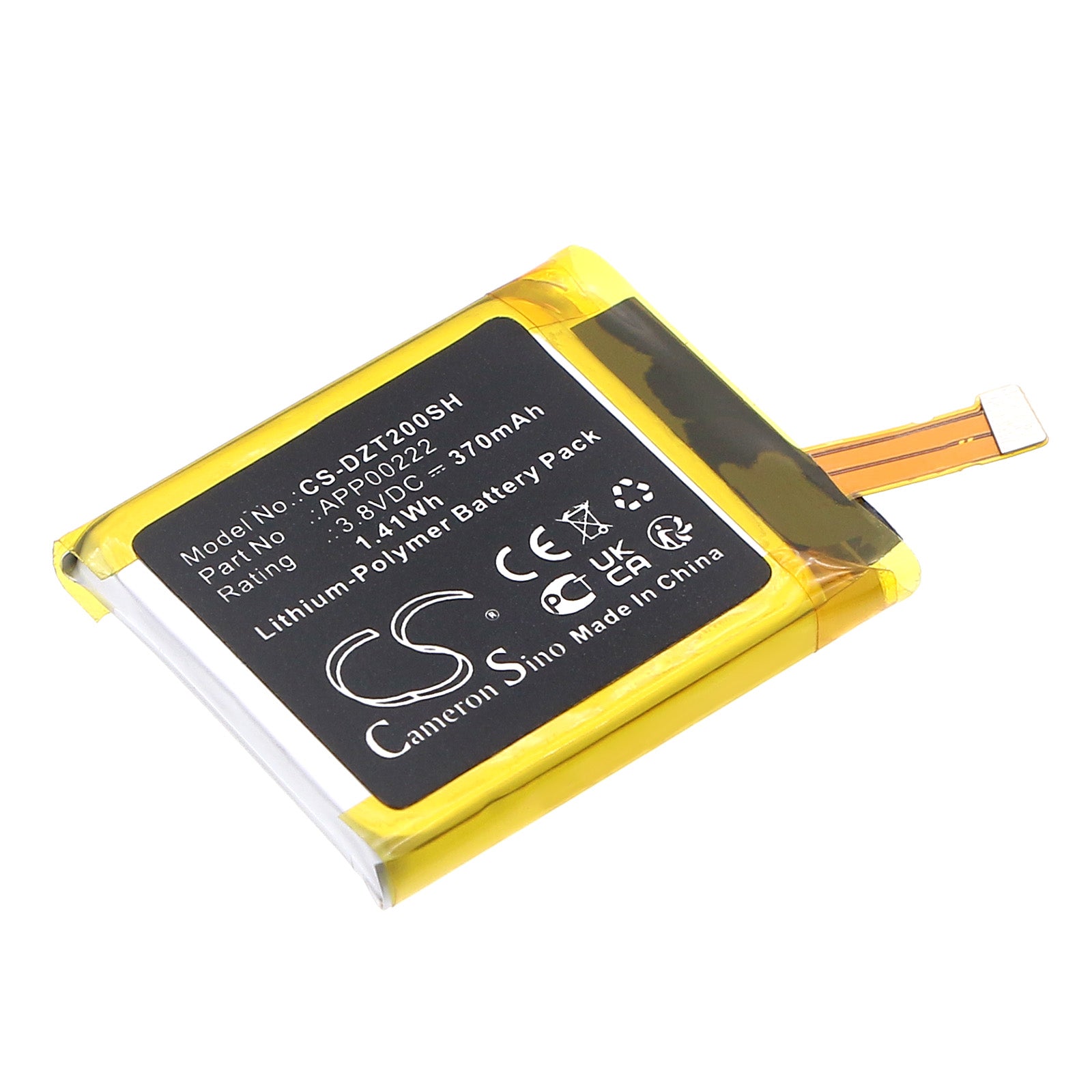 370mAh Li-Polymer Replacement Battery for Diesel DZT2002/On DZT2002, Fossil Q Explorist Gen3, Armani ART5004 Smartwatches
