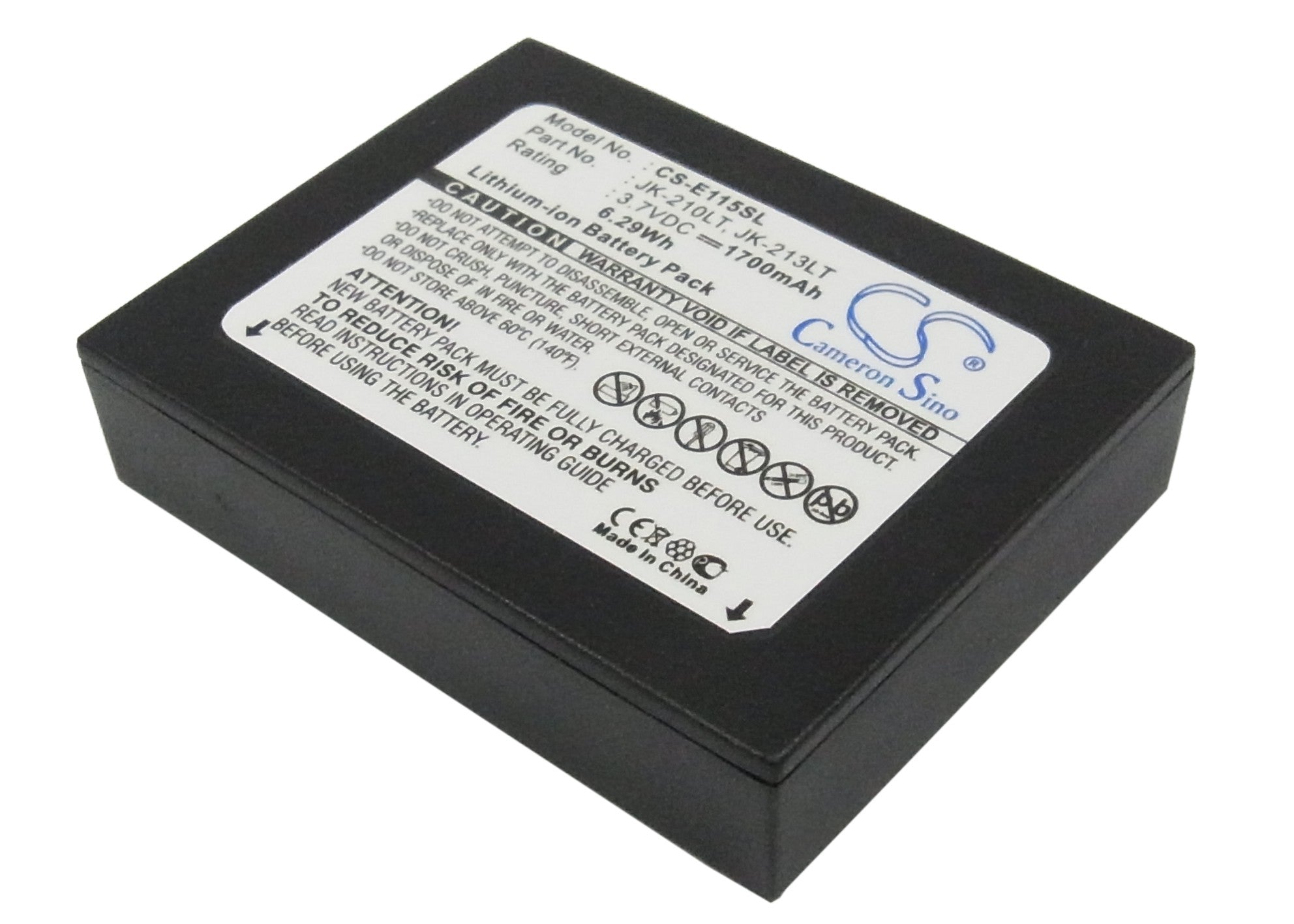 1700mAh 3.7V Li-ion Replacement Battery for Casio Cassiopeia E100 E-105 E-115 E-125 E-500 PDA Pocket PC
