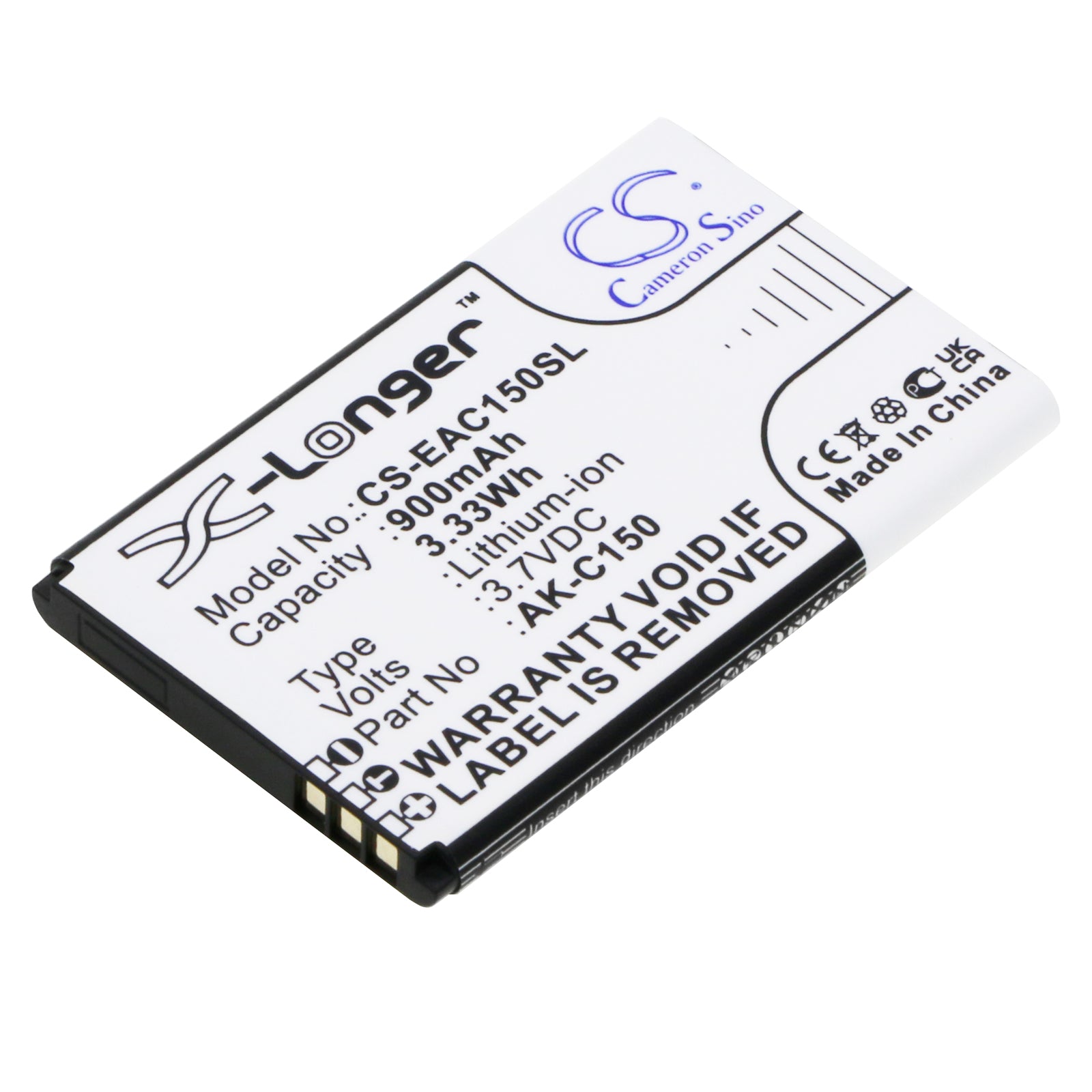 High-Capacity 900mAh Replacement Battery for Emporia Telme C150, C151, T200 - 3.7V Lithium-Ion Power Solution
