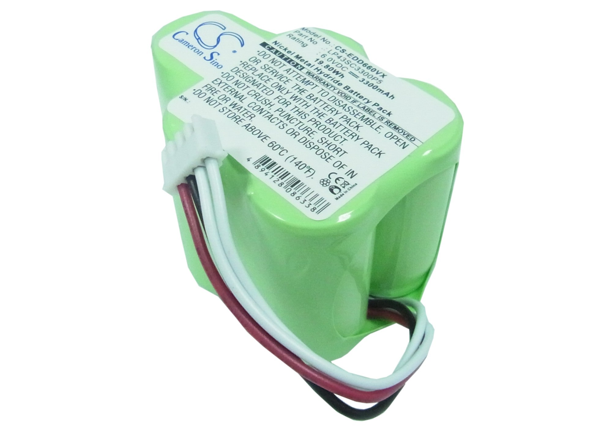 6.0V 3300mAh Ni-MH Replacement Battery for Deebot D650, Hoover RVC0010 Robot Vacuum, COD 35601130
