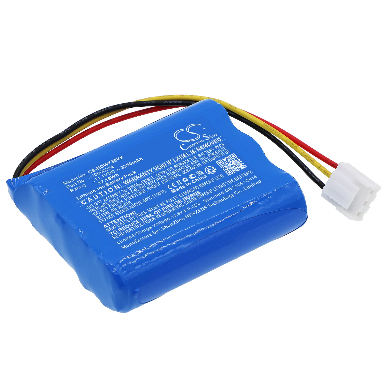 3350mAh 11.1V Li-ion Replacement Battery for Ecovacs Winbot W733, W720, TBW60 Window Cleaning Robot
