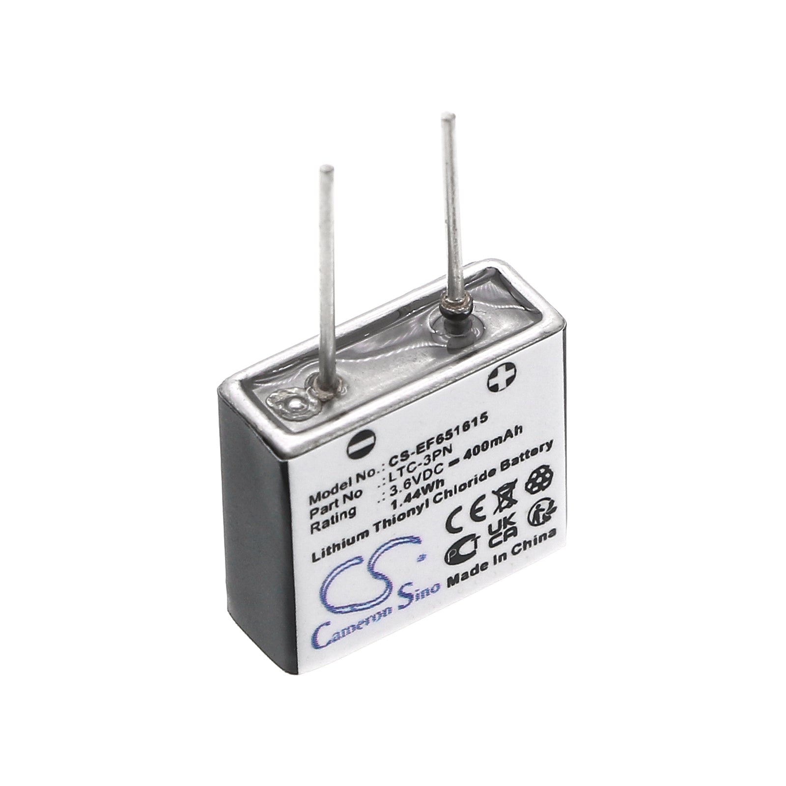 EF65 Lithium Battery - 3.6V 1.44Wh, Industrial, 27.8x16.9x6.8mm - High Energy Density Power Source
