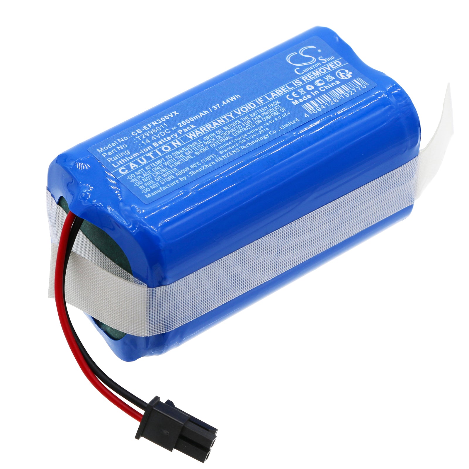 2600mAh Replacement Battery for Eufy RoboVac LR30, L35, LR20 & Ultenic T10 Elite - 14.4V Li-ion