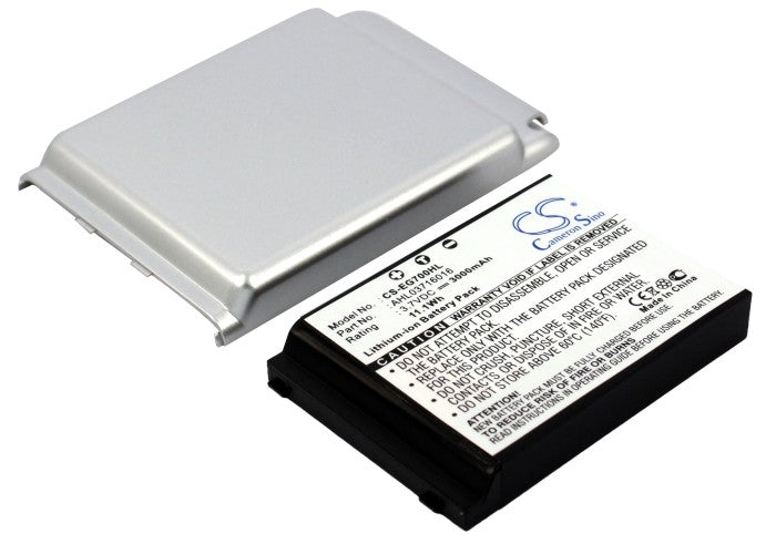 E-TEN glofiish M700 Smartphone Battery - 3.7V 3000mAh Li-Polymer Replacement (66.54x45.05x10.30mm)

