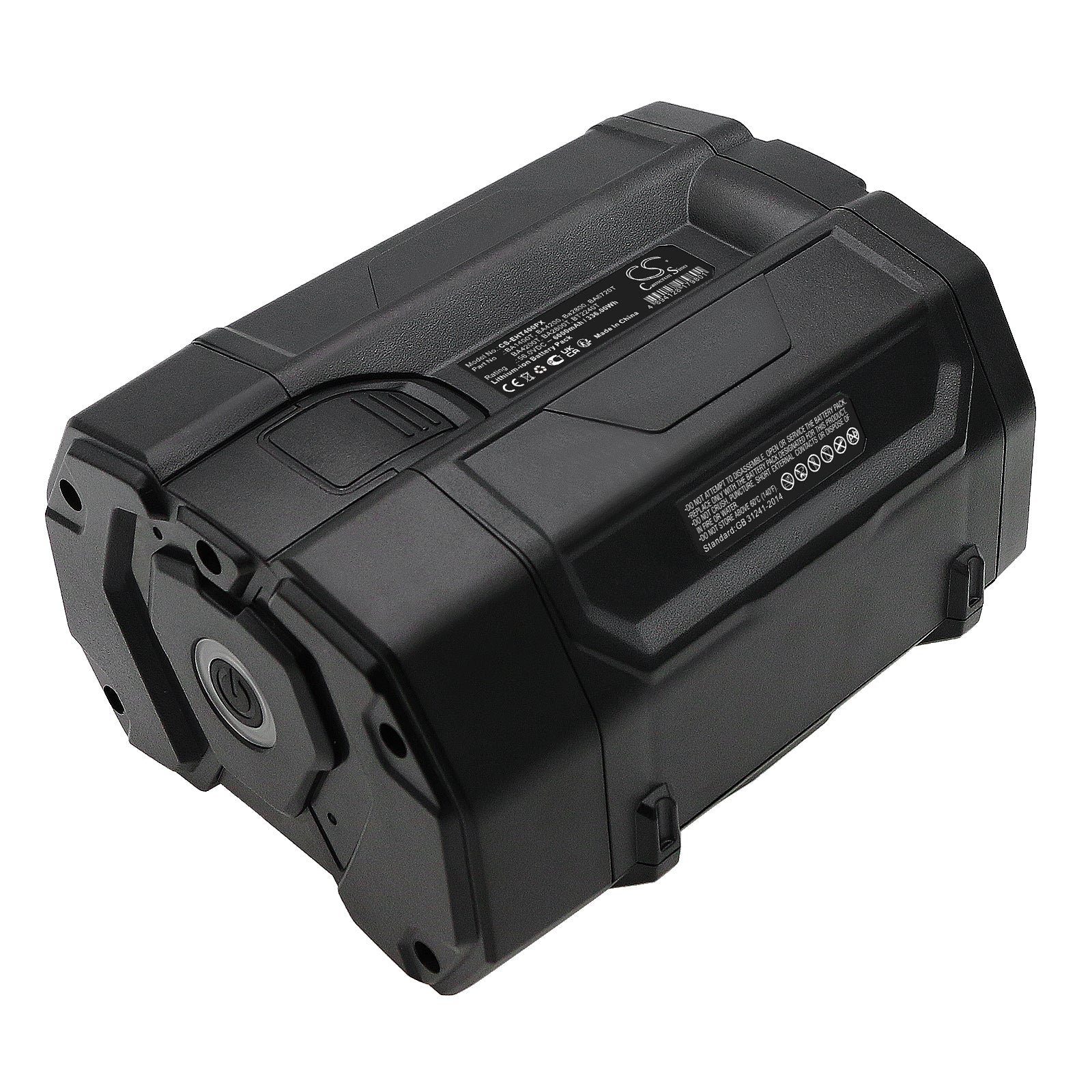 6000mAh 56V Li-ion Replacement Battery - Compatible with EGO LB5302, CS1600 & More - 336Wh Power for EGO Power+ Tools
