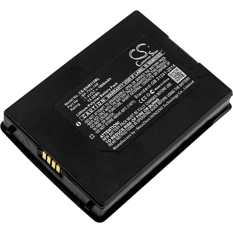 1800mAh Replacement Battery for E-SEEK M310/M310SE Survey Equipment, 7.4V 13.32Wh Li-Polymer

