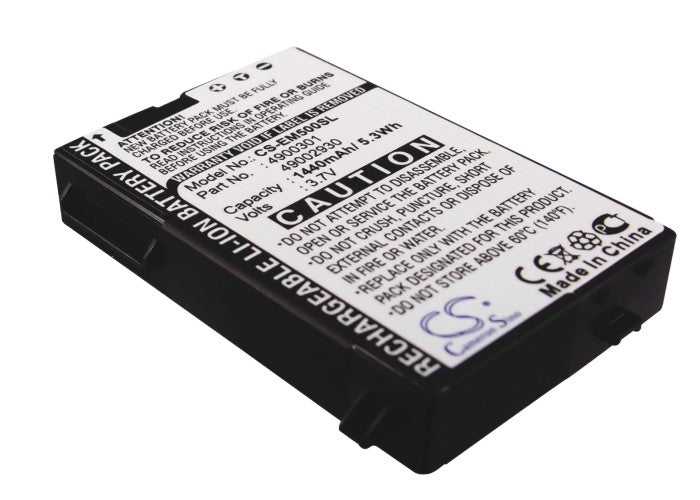 1440mAh 3.7V Li-ion Battery Replacement for Airis PDA 460, E-TEN M500/M600, Everex Neon, TORQ P100
