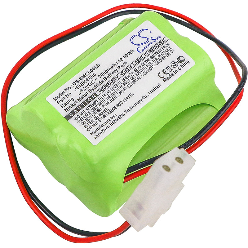 6V 2000mAh Ni-MH Emergency Light Battery - Aritech DU140/264, Prescolite E1875-01-00, Sharp 51500RS
