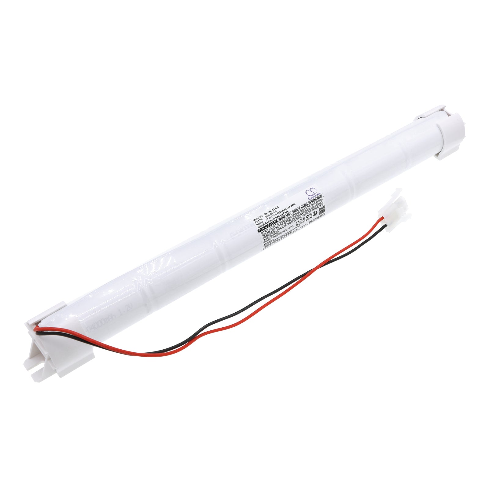 396mm Recessed Emergency Light - 800 Lumen Ni-CD Backup, 7.2V 28.8Wh Battery, 38x34.5mm Housing
